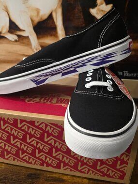 Vans Authentic Graphic Purple Check VN0A5KRDASY1 Mens Sz 11 US Shoes NEW SKATE